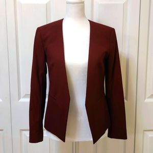 Theory Angular Maroon Red Jacket, Size 0, Very good condition